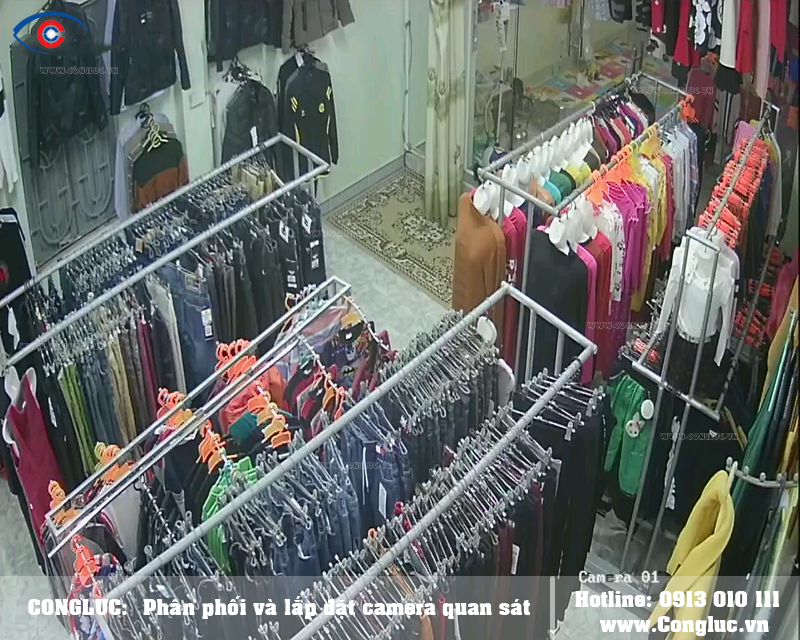 Lắp camera quan sát tại cửa hàng quần áo tại quận Lê Chân Hải Phòng