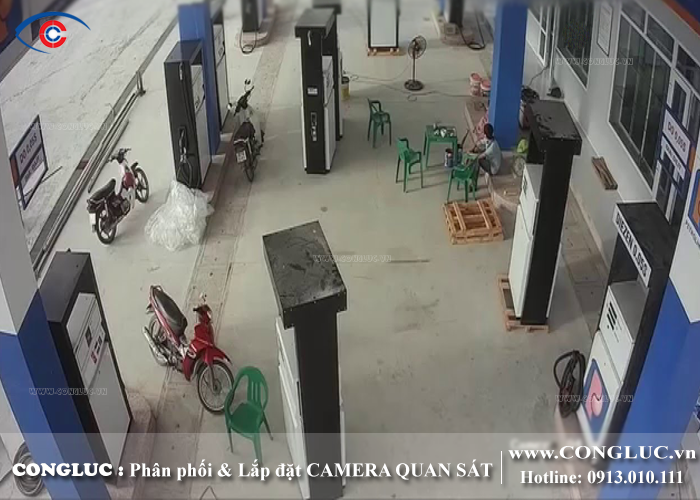Lắp camera quan sát cửa hàng bán xăng dầu tại quận Lê Chân Hải Phòng