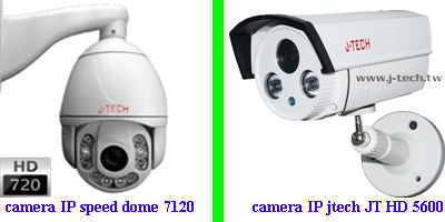 Camera IP Speed dome 7120 và camera IP Jtech JT 5600