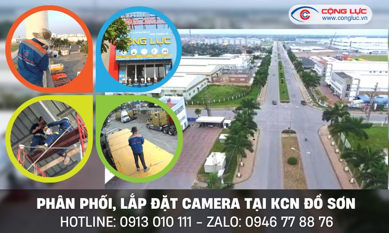 Cung cấp và lắp đặt camera quan sát tại khu công nghiệp Đồ Sơn - Hải Phòng.