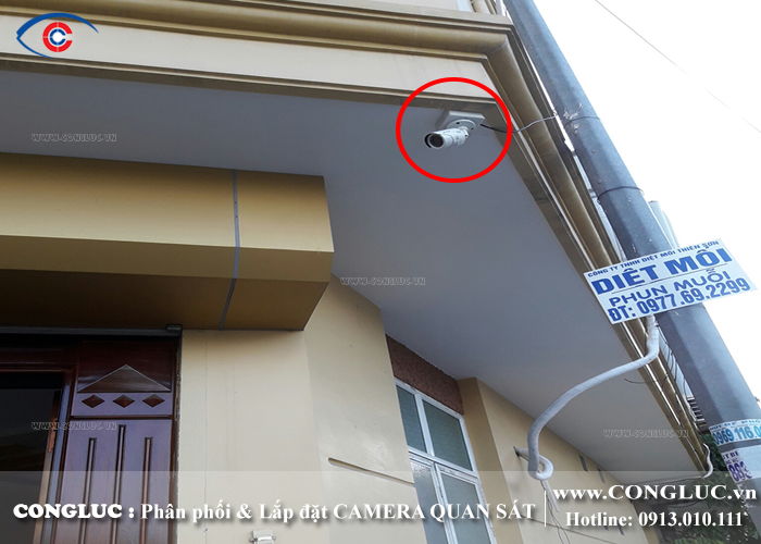 Lắp camera chống trộm ở khu chung cư Hồng Thái