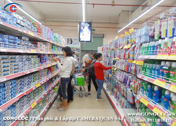 Lắp đặt camera giám sát an ninh cửa hàng tạp hóa siêu thị mini