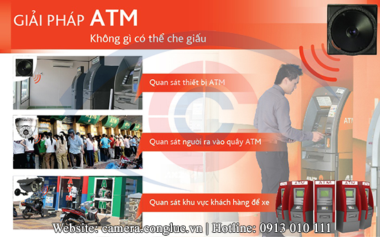 Lắp đặt camera quan sát cho cây ATM