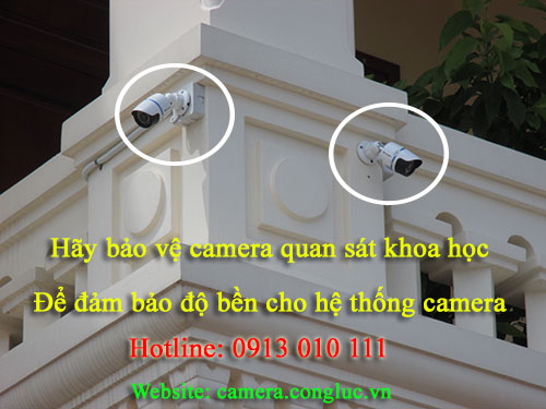 Bảo vệ camera quan sát vào mùa mưa