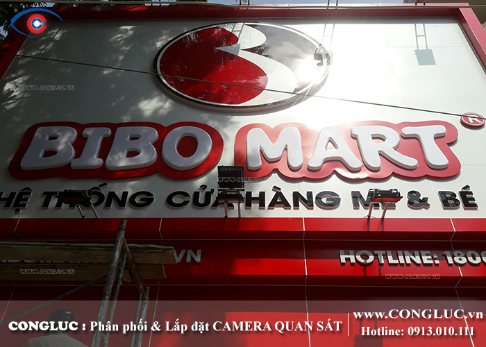 lắp đặt camera giám sát cho siêu thị Bibo Mart đường Đà Nẵng Hải Phòng