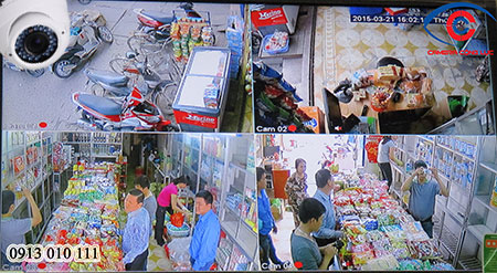 Lắp camera quan sát cửa hàng tạp hóa
