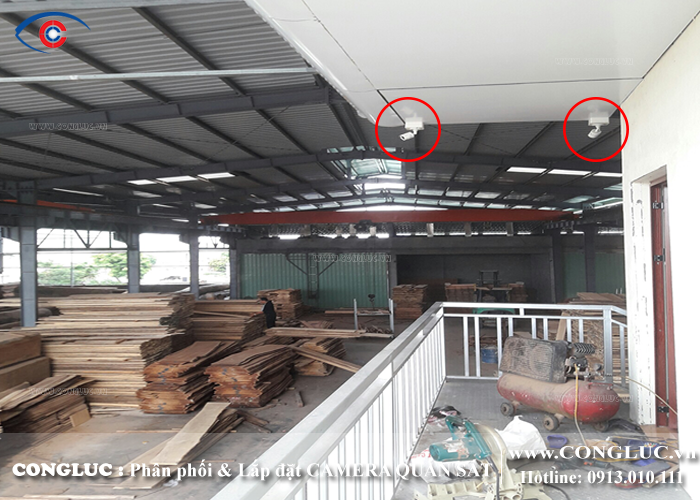 lắp camera giám sát tại xưởng gỗ bình minh huyện an dương