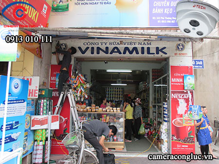 Lắp đặt camera IP Jtech tại Hải An Hải Phòng cửa hàng tạp hóa Minh Tân
