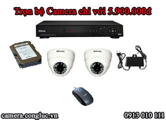 Lắp đặt trọn bộ camera quan sát giá rẻ tại Quảng Ninh