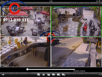 Lắp đặt camera cho quán Cafe tại Hải Phòng- Camera Hải Phòng