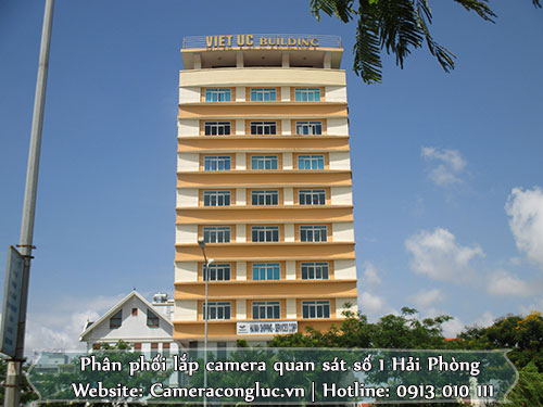 Lắp đặt camera quan sát cho văn phòng tại tòa nhà Việt Úc Hải Phòng