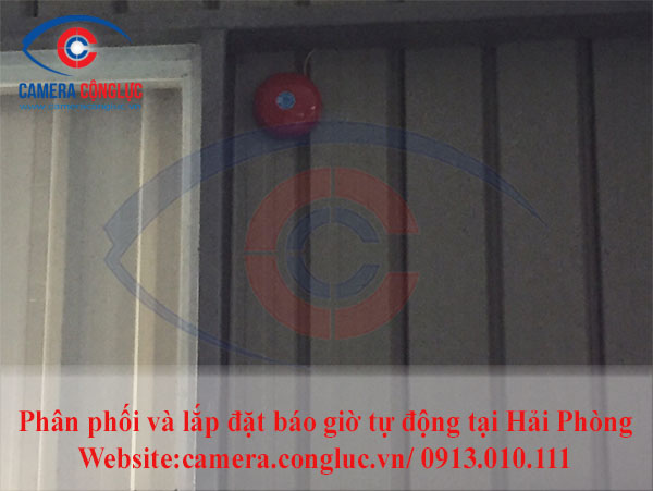 Đ&acirc;y l&agrave; chu&ocirc;ng b&aacute;o của hệ thống b&aacute;o giờ tự động. Khi đến giờ đ&atilde; được c&agrave;i đặt sẵn chu&ocirc;ng sẽ tự động k&ecirc;u, với &acirc;m lượng to v&agrave; r&otilde; r&agrave;ng d&ugrave; bạn đang đứng ở đ&acirc;u tại nh&agrave; xưởng vẫn c&oacute; thể nghe thấy. 