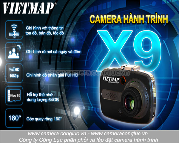 Vietmap X9 v&agrave; th&ocirc;ng số kỹ thuật.
