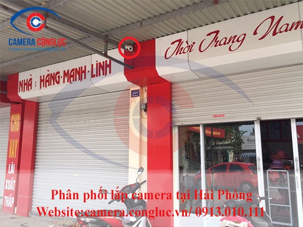 Vị tr&iacute; lắp đặt camera tại khu vực mặt tiền với mục đ&iacute;ch coi xe cho kh&aacute;ch h&agrave;ng