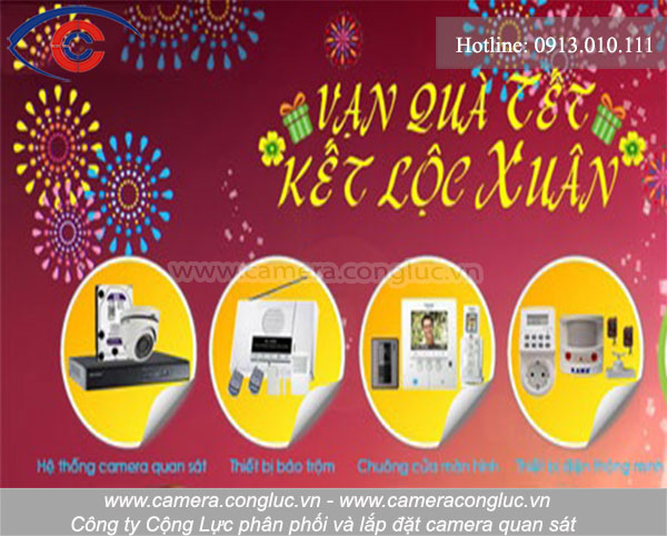  Camera Cộng Lực khuyến m&atilde;i Tết Nguy&ecirc;n Đ&aacute;n 2017.