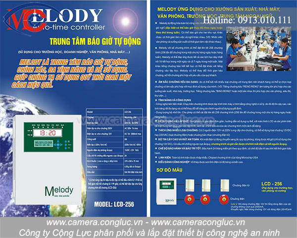 Trung t&acirc;m b&aacute;o giờ tự động Melody.