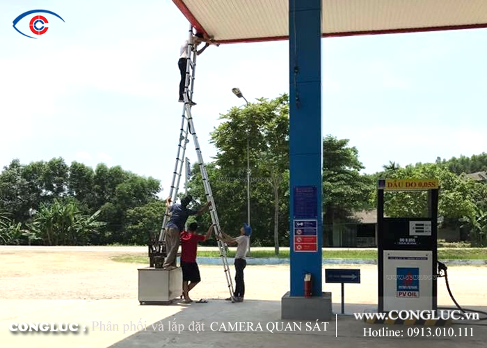 Lắp camera giám sát trạm xăng dầu tại Bắc Sơn - Huyện An Dương Hải Phòng