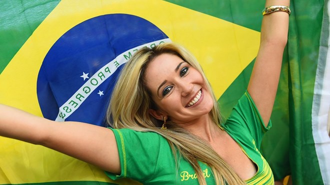 Mê hồn sắc đẹp Brazil ngày khai mạc World Cup, me hon sac dep brazil ngay khai mac world cup